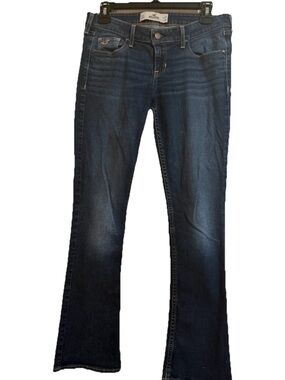 Hollister Women's Dark Blue Flare Jeans